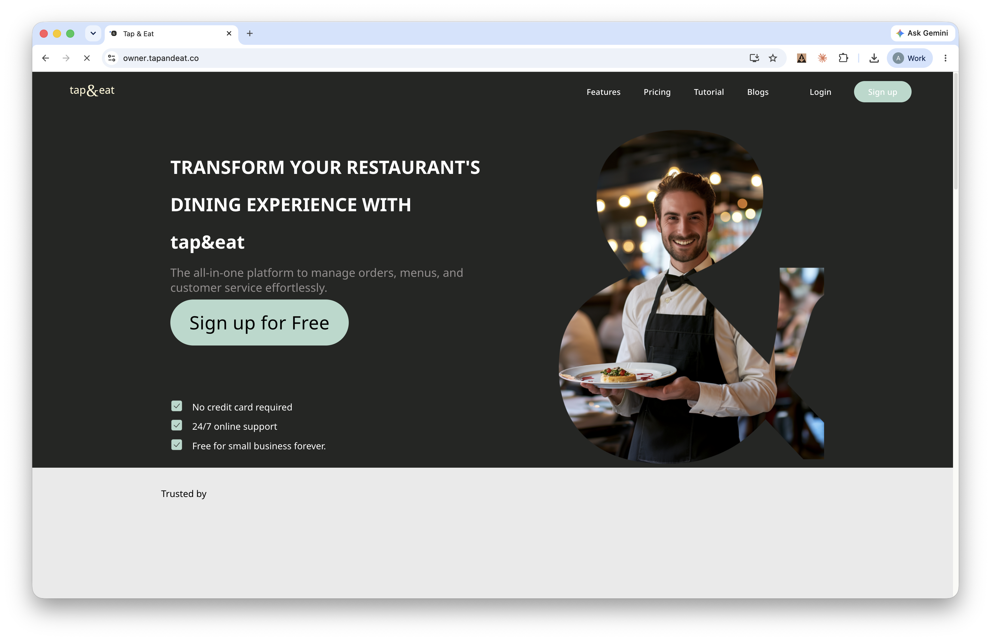 Open the sign-up page | افتح صفحة التسجيل